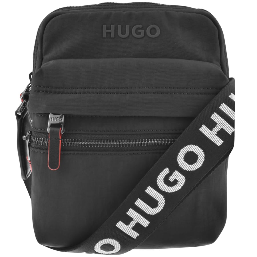 HUGO Stewie Zip Bag Black Mainline Menswear
